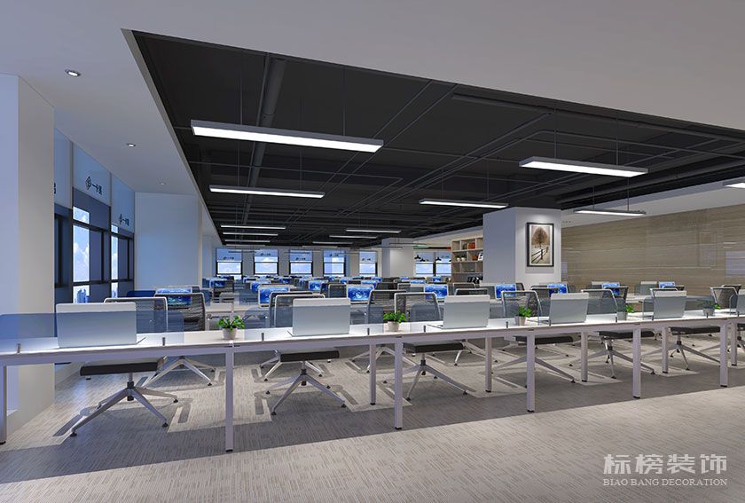 龍華-匯海廣場-一卡易科技股份辦公室裝修-公共辦公區(qū)