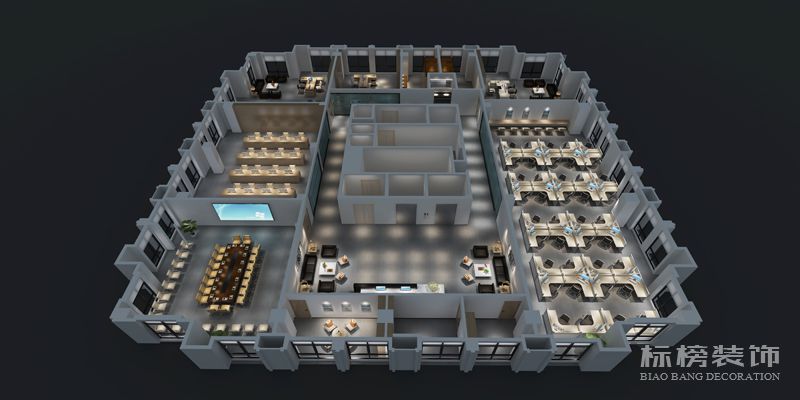 三樓鳥(niǎo)瞰圖 標(biāo)榜裝飾